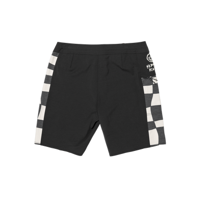 CAPTAIN FIN Keyhole Fire Check Shorts - Black