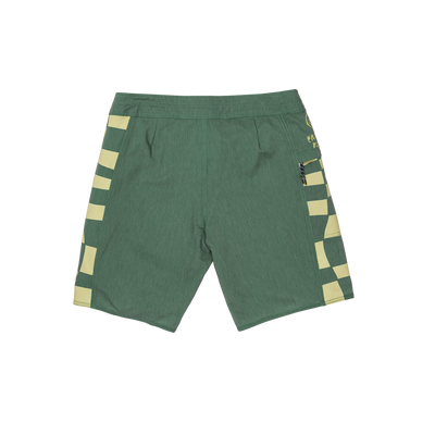 CAPTAIN FIN Keyhole Fire Check Shorts - Cilantro Green