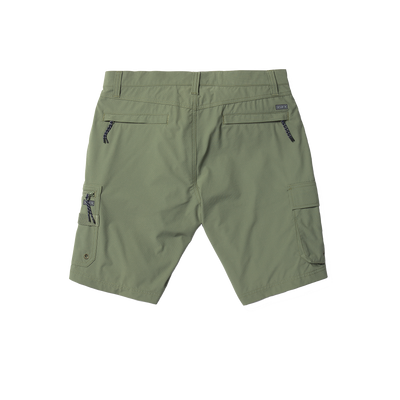 CAPTAIN FIN Big Story Fish Shorts - Dark Oilive