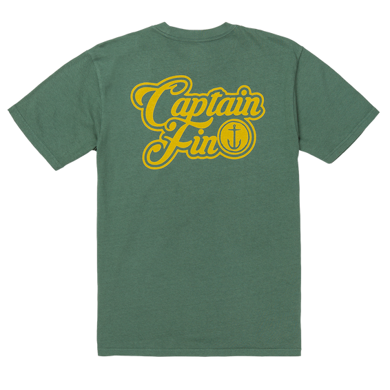 CAPTAIN FIN Oh Yeah Logo tee - Cilantro Green