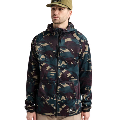 BURTON Crown Weatherproof Full Zip hoodie - Seersucker Camo