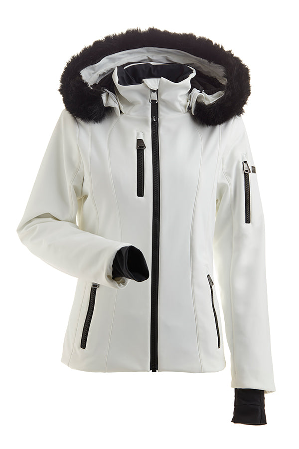 Nils Lillehammer Faux Fur Jacket Womens - White