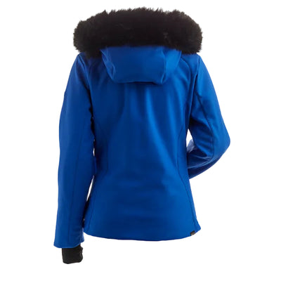Nils Lillehammer Faux Fur Jacket Womens - Electric Blue