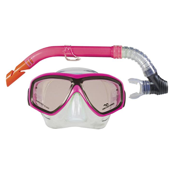 Land and Sea Bermuda Mask And Snorkel Set Adults - Pink