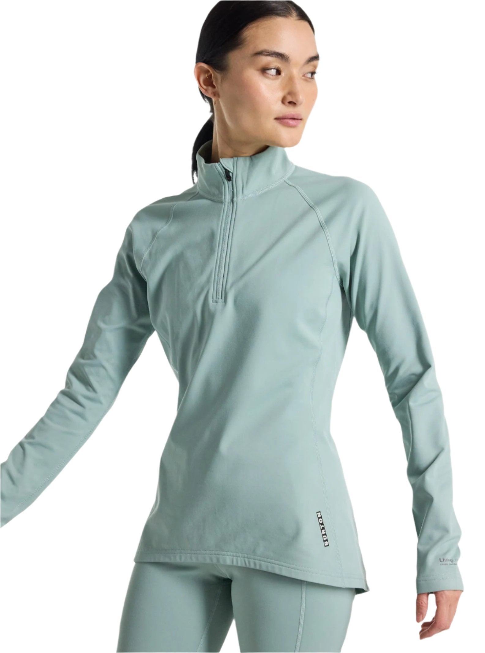 Burton HW X 1/4 ZIP Petrol Green - Womens