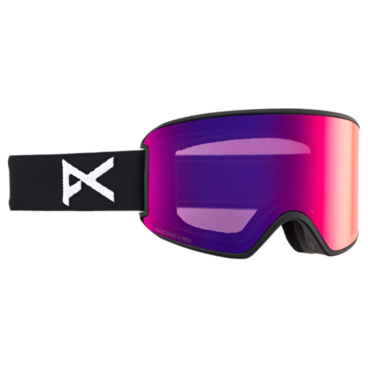ANON WM3 goggles - Black w/ Sunny Red