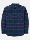 BURTON Favorite Flannel shirt - Mens - Deep Emerald / Imperial Purple Plaid