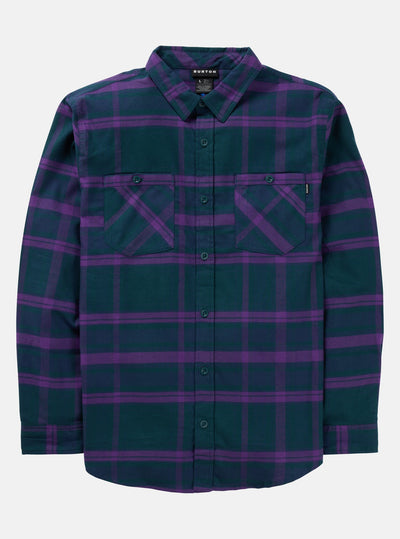 BURTON Favorite Flannel shirt - Mens - Deep Emerald / Imperial Purple Plaid