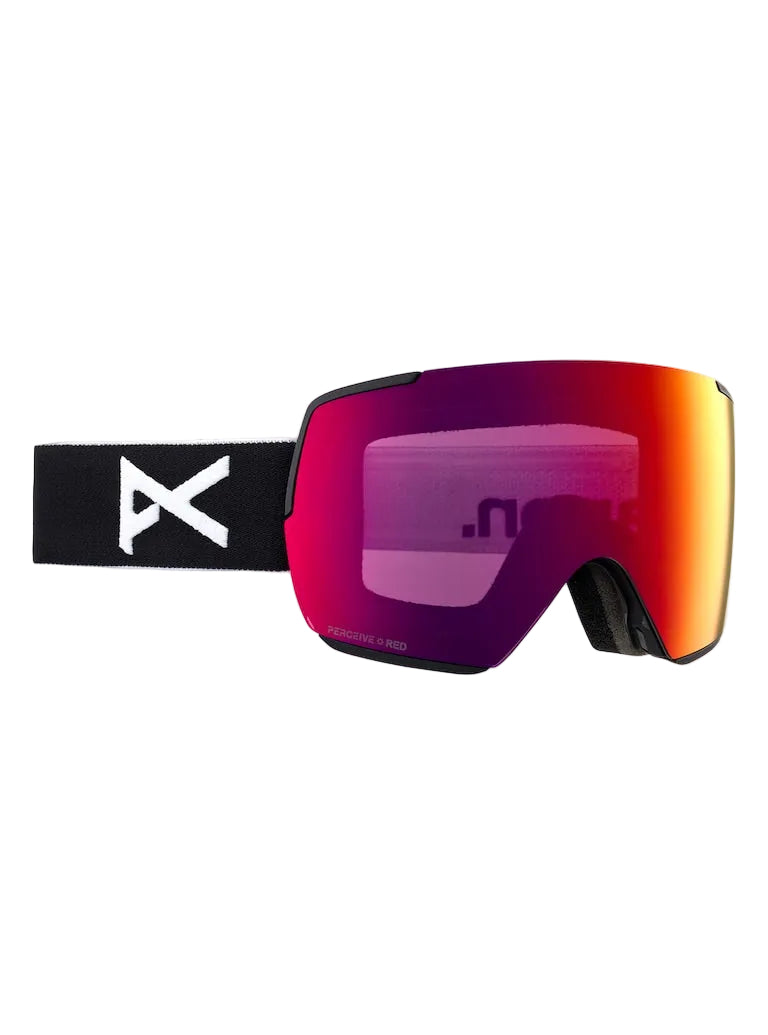ANON M5S LB goggles - Black w/ Sunny Red