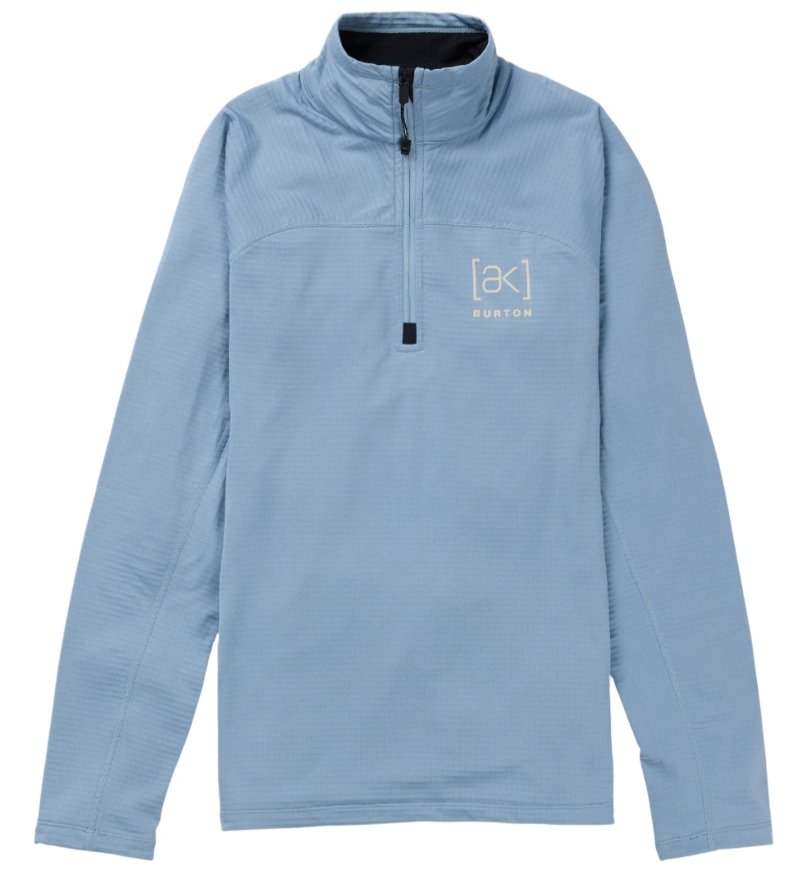 BURTON AK Helium Grid Half-Zip fleece hoodie - Dusty Blue