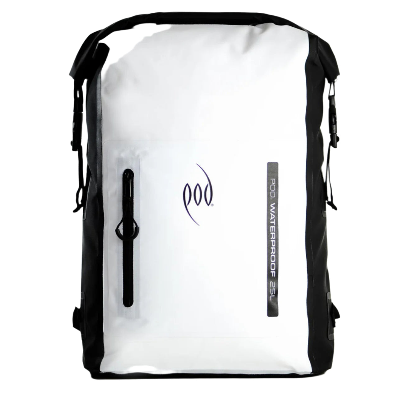 POD Waterproof Backpack 25L Dry Bag - Black/White