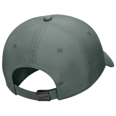Nike Dri-Fit Club Unstructured Metal Swoosh running cap - Clay Green/Metallic Black