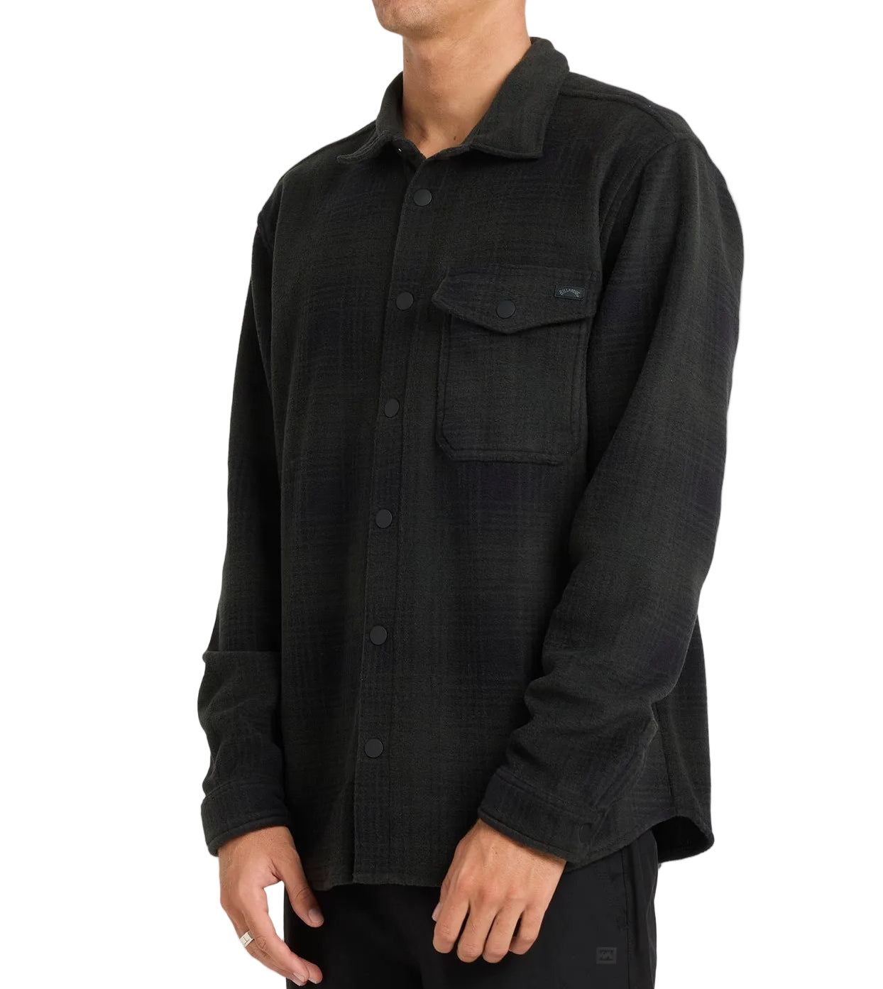 BILLABONG Furnace Flannel Shirt - Mens - Ash Black