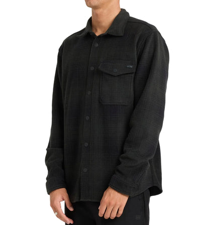 BILLABONG Furnace Flannel Shirt - Mens - Ash Black