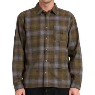 BILLABONG Script LS Flannel Shirt - Olive