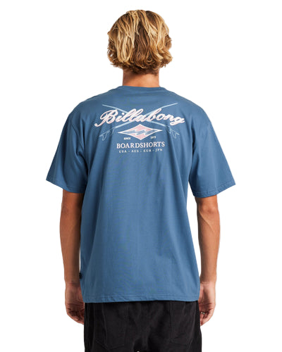 Billabong Crossboards Tshirt Mens - Real Teal