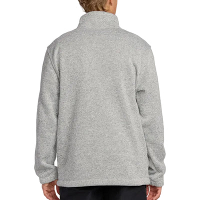 BILLABONG Boundary Mock Zip Up Jacket - Mens - Grey Heather