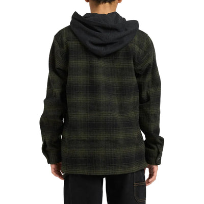 BILLABONG Baja Surf Flannel Long Sleeve Shirt - Boys - Black
