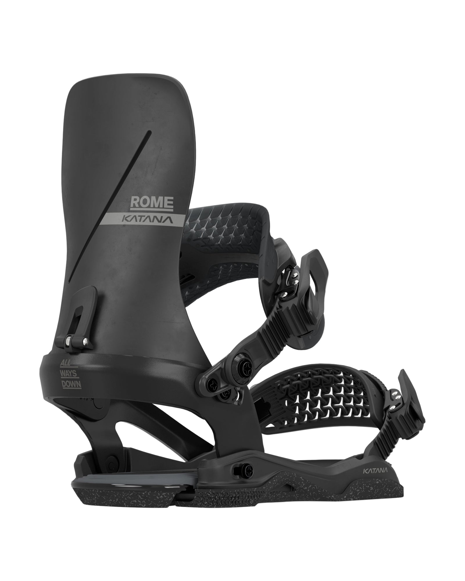 ROME Katana AsymWrap snowboard bindings - Black