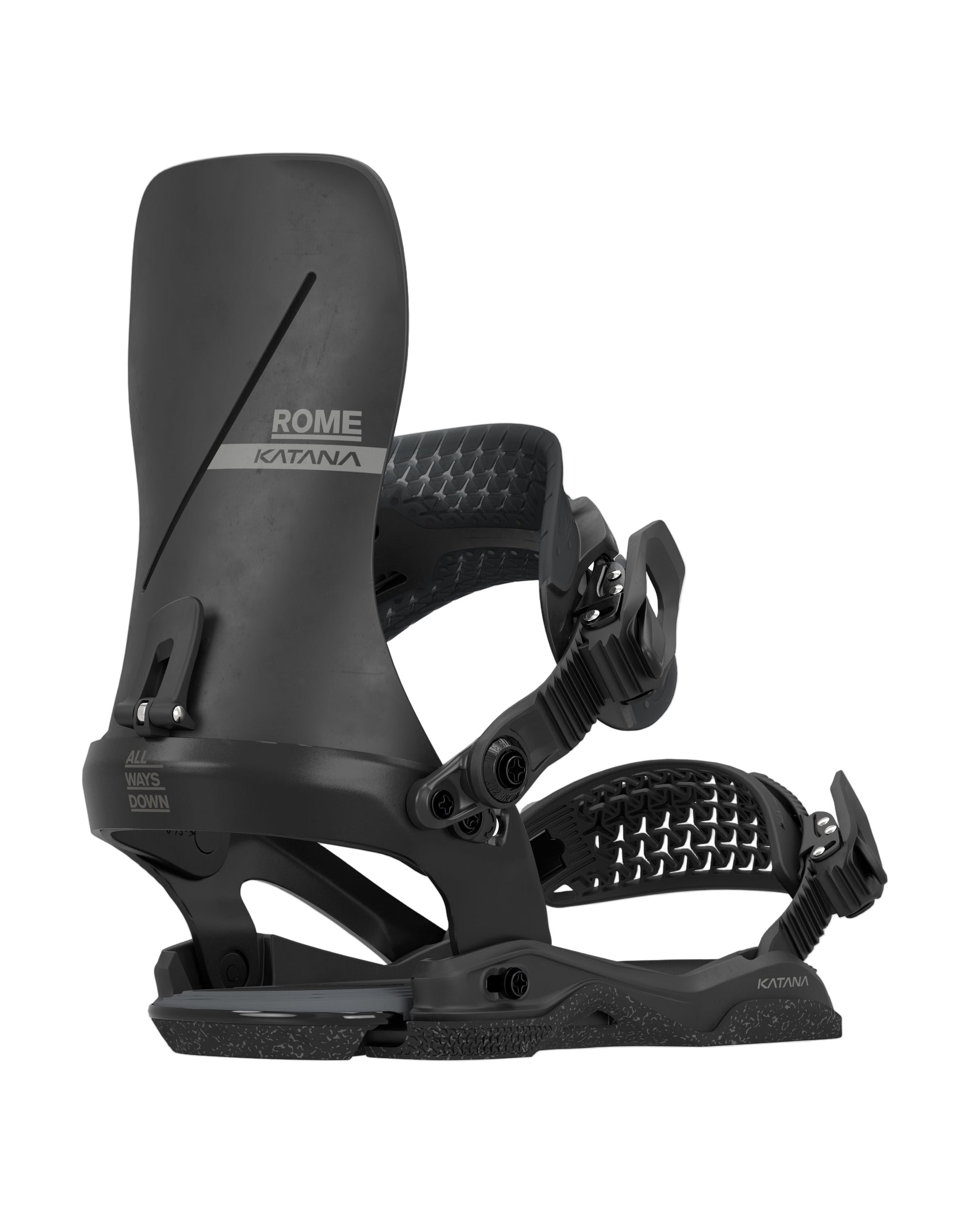 ROME Katana AsymWrap snowboard bindings - Black