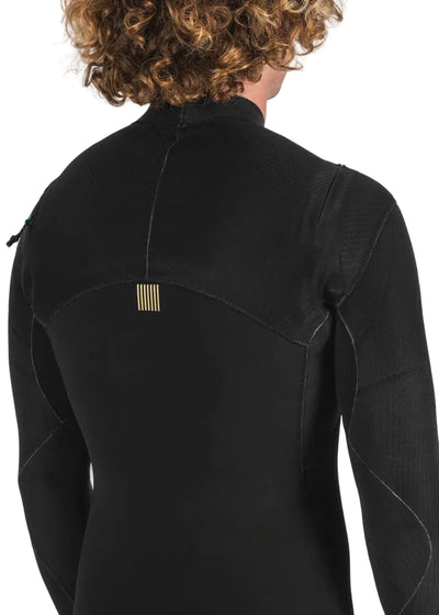 VISSLA New Seas 3-2mm U Zip Wetsuit - Black
