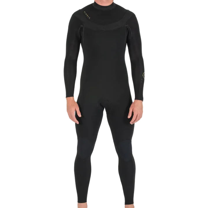VISSLA New Seas 3-2mm U Zip Wetsuit - Black