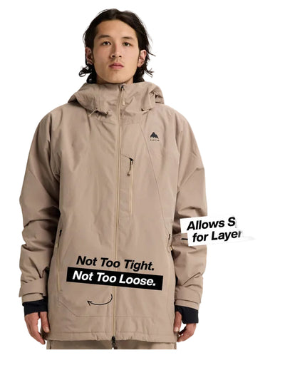 BURTON Reserve jacket - Mens - Summit Taupe