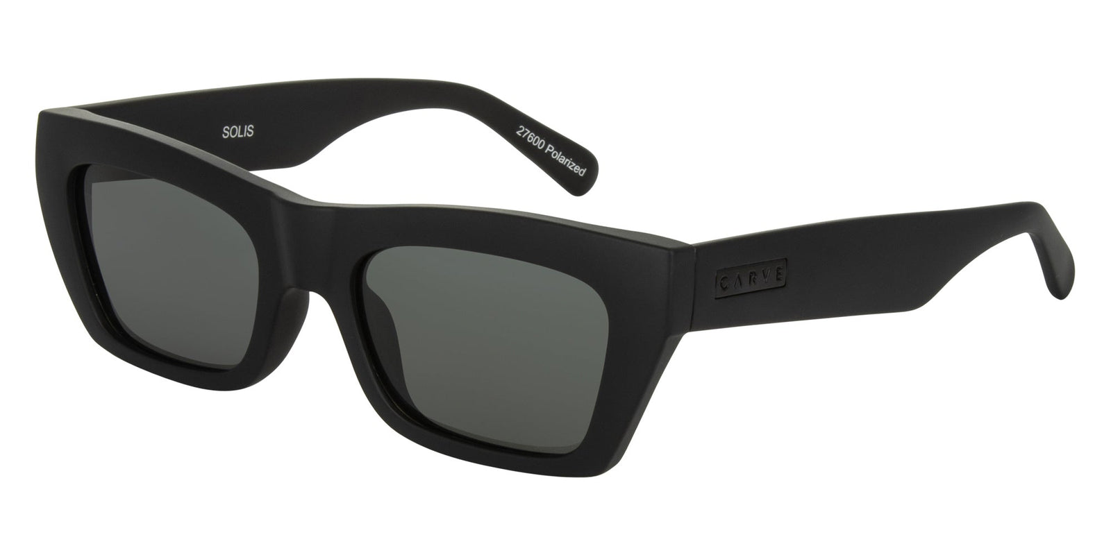 Carve Solis Sunglass - Matte Black Grey Polarized