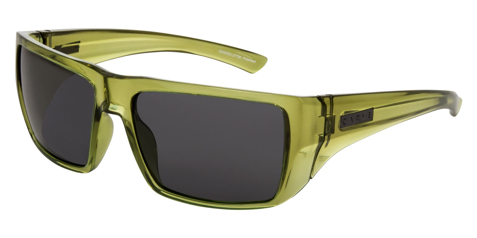 Carve Sanada Sunglass - Gloss Xtal Chartreuse Grey Polarised