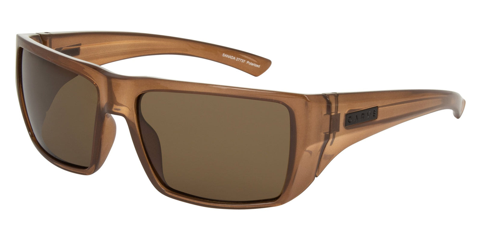 Carve Sanada Gloss Translucent Coffee Sunglass - Brown Polarized
