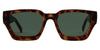 Carve Nova Sunglass - Mate Dark Honey Green lens