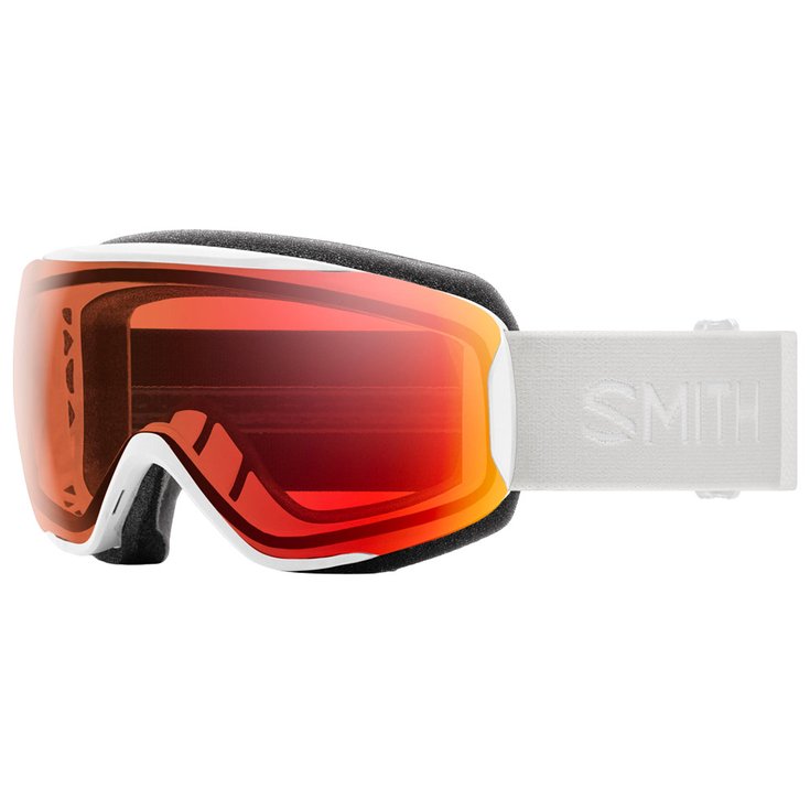SMITH Moment goggles - White w/ Photochromic Pro Red Mirror
