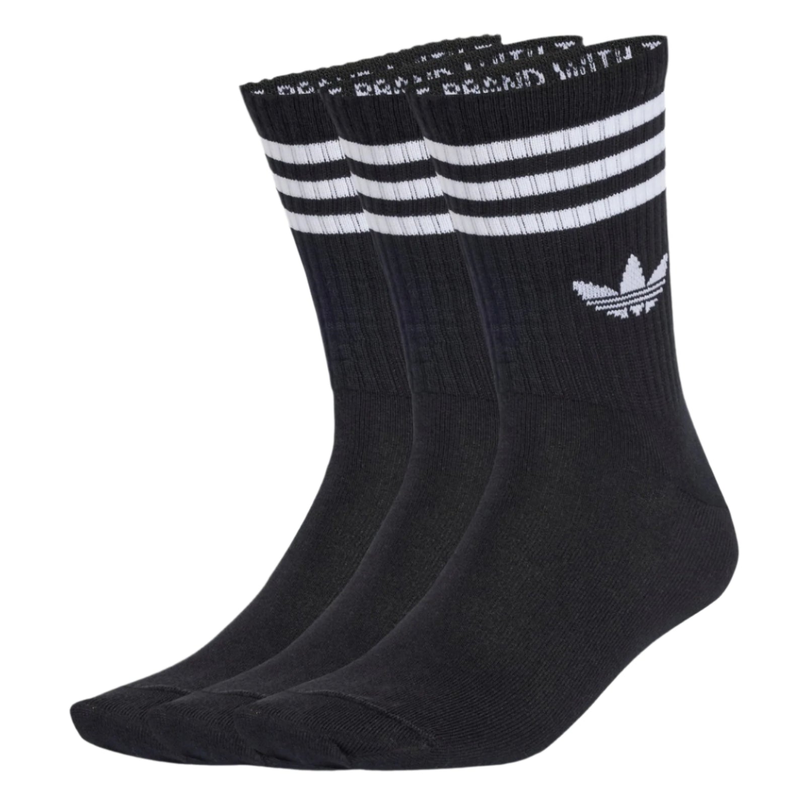 Adidas 3-Stripes Crew Sock 3 pair - Black