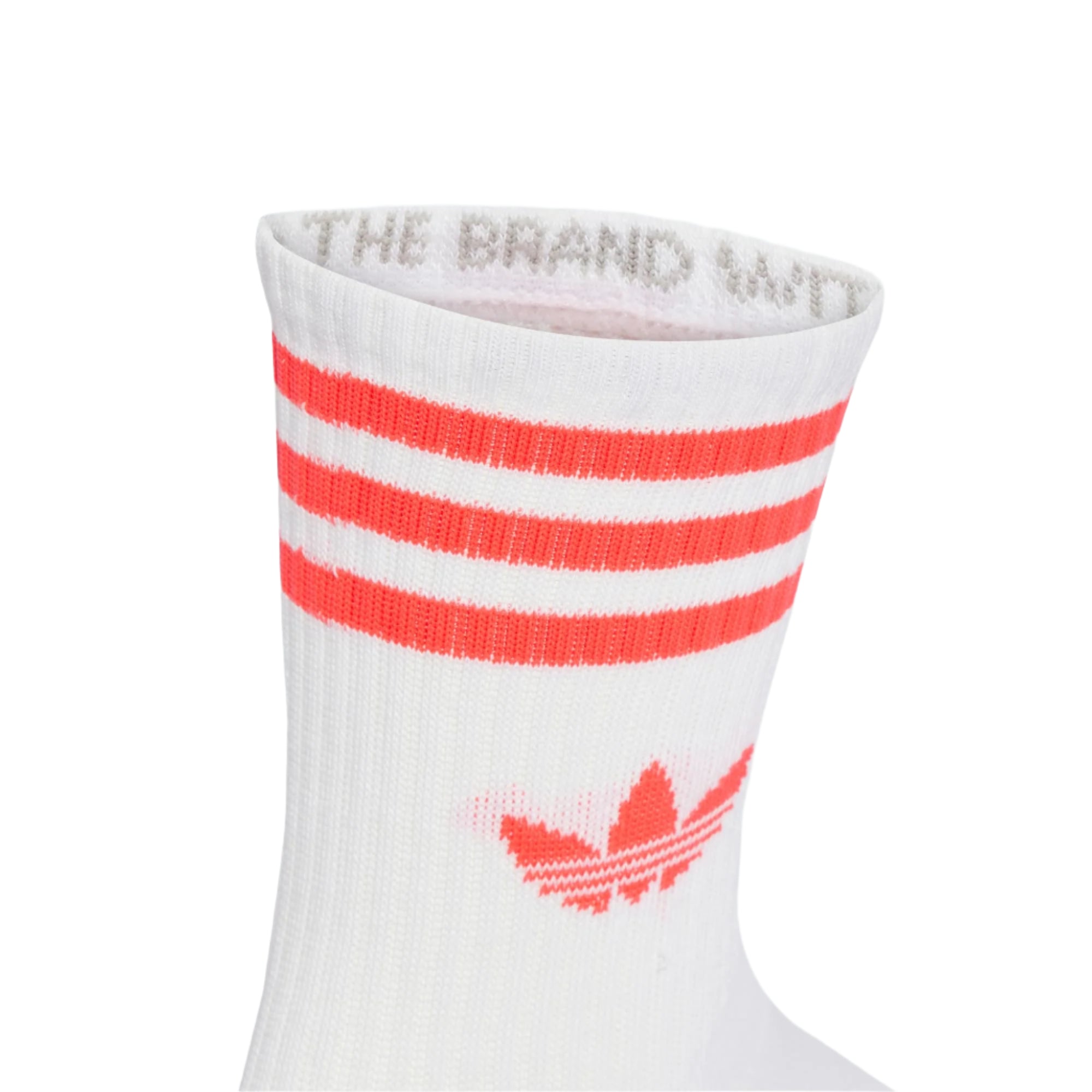 Adidas 3-Stripes Crew Sock 3 pair - White / Lucid Red / Lucid Blue