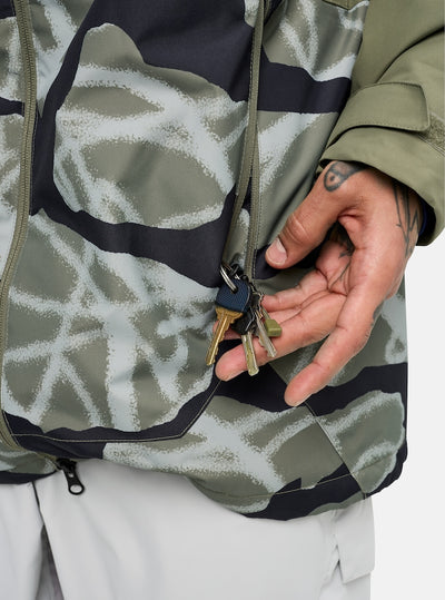BURTON Reserve Insulated jacket - Mens - Graffiti Camo / Forest Moss