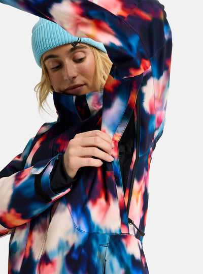 BURTON Reserve Stretch Insulated jacket - Womens - Floral Blue