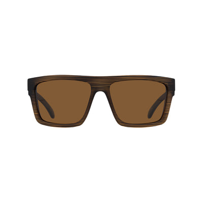 CARVE Volley Sunglass - Brown Streaks Brown Polarised