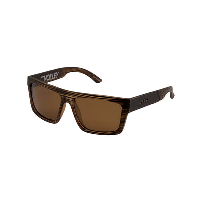 CARVE Volley Sunglass - Brown Streaks Brown Polarised