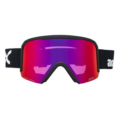 ANON NESA S Low Bridge goggles - Black w/ Sunny Red