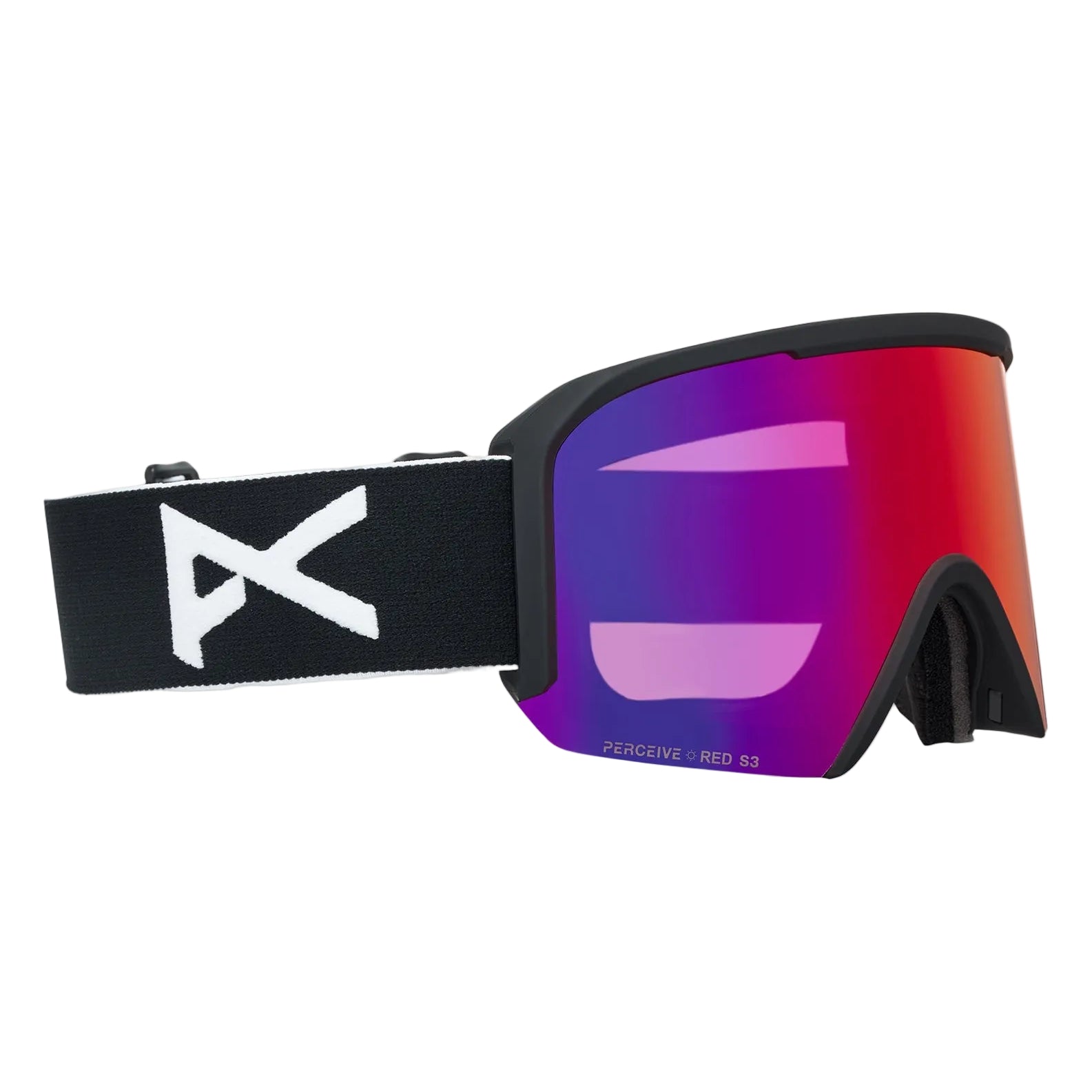 ANON NESA S Low Bridge goggles - Black w/ Sunny Red