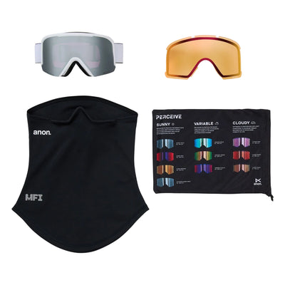 ANON NESA S Low Bridge goggles - White w/ Sunny Onyx
