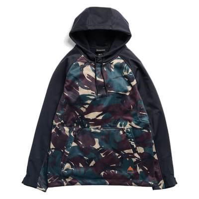 BURTON Crown Weatherproof Pullover hoodie - Seersucker / True Black