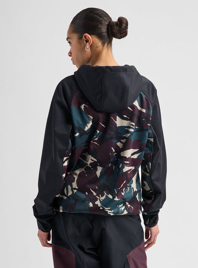 BURTON Crown Weatherproof Riding Pullover Hoodie - Seersucker / True Black