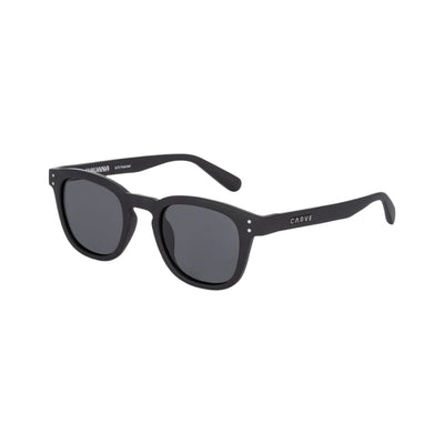 CARVE Havana Sunglass - Matt Black Grey Polarized