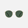 Carve Heidi Sunglass - Brushed Gold Green Lens