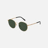 Carve Heidi Sunglass - Brushed Gold Green Lens