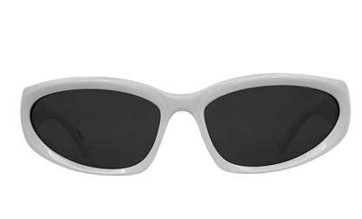 CARVE Kubix Sunglass - Gloss White w/Grey Lens