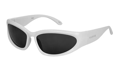 CARVE Kubix Sunglass - Gloss White w/Grey Lens