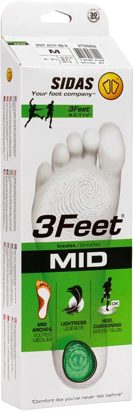 Sidas 3Feet Activ Mid Footbed