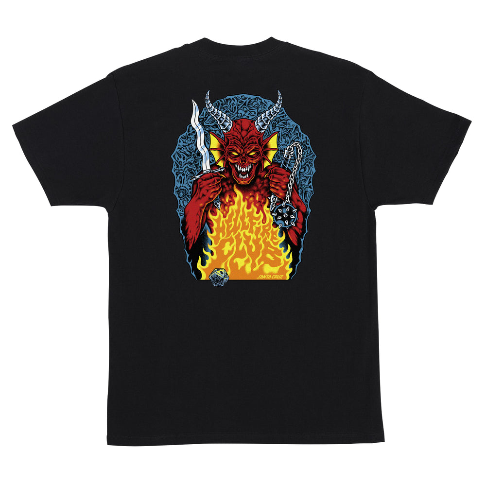 SANTA CRUZ x Stranger Things Hellfire Pit SS tee - Black